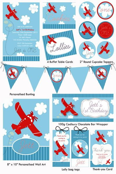 Free Printable Airplane Birthday Party Decorations PRINTABLE TEMPLATES