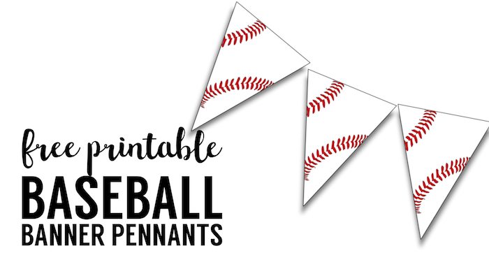 Free Printable Baseball Banner baseball Party Decorations Paper 