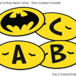 Free Printable Batman Birthday Banner Printable Treats Batman