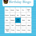 Free Printable Birthday Bingo Game In Blue Color In 2022 Birthday