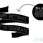 Free Printable Birthday Cake Banner Minted Strawberry