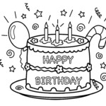 Free Printable Birthday Cake Coloring Pages For Kids