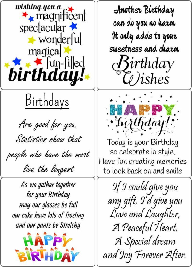 Free Printable Birthday Card Sayings Moksliukesgeras