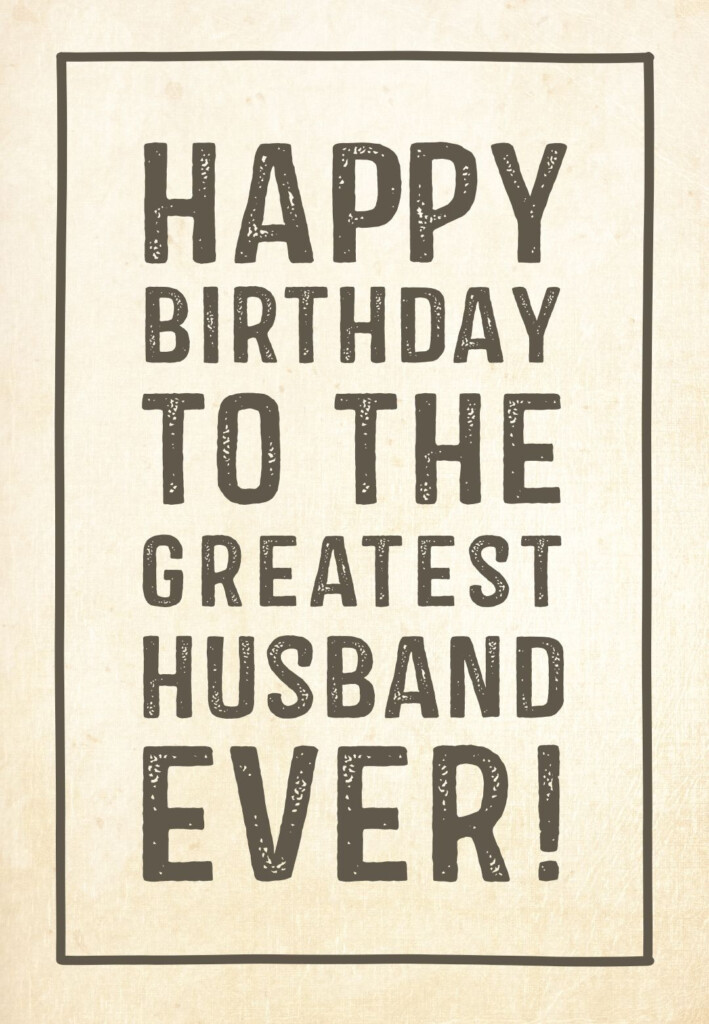 Free Printable Birthday Cards For Husband Free Printable