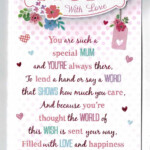 Free Printable Birthday Cards For Mum Uk Toile Print Birthday Card