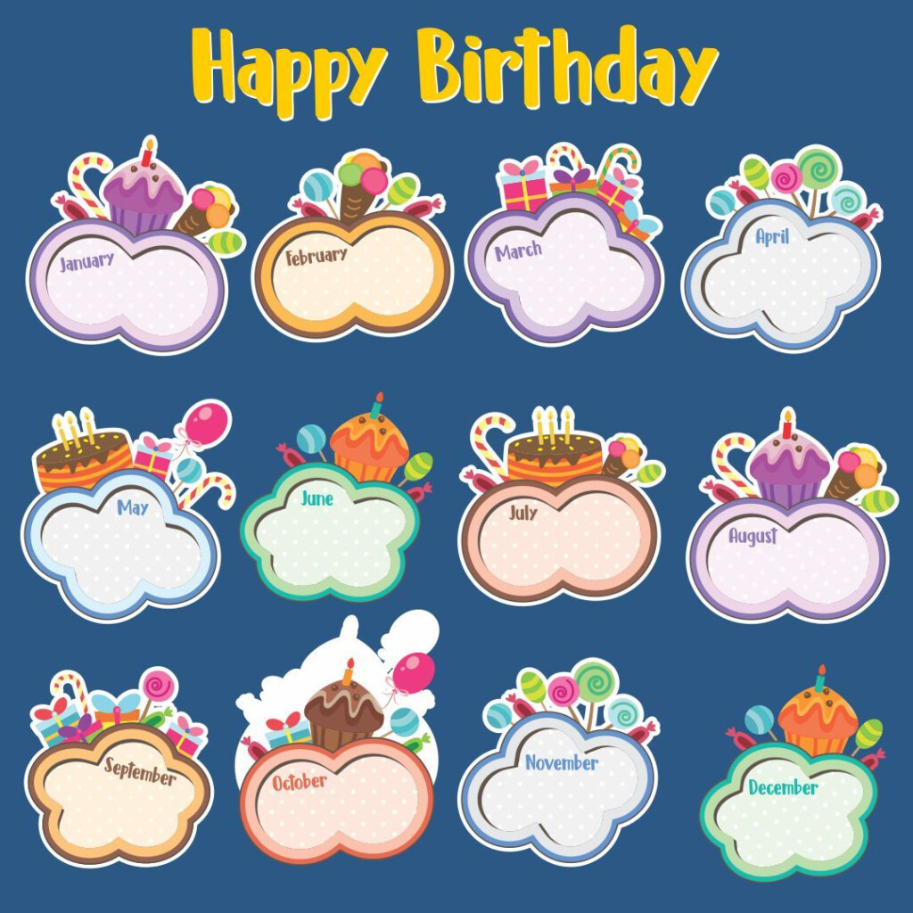 Free Printable Birthday Chart For Preschool Printable Templates