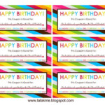 Free Printable Birthday Coupons Free Happy Birthday Cards Happy