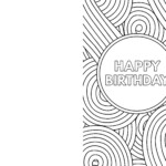 Free Printable Black And White Birthday Cards Printable Word Searches