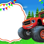 FREE Printable Blaze Truck Invitation Template Monster Truck Birthday