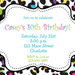 Free Printable Cheetah Birthday Invitations Free Printable