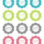 Free Printable Chevron Birthday Cupcake Topper Frugalful