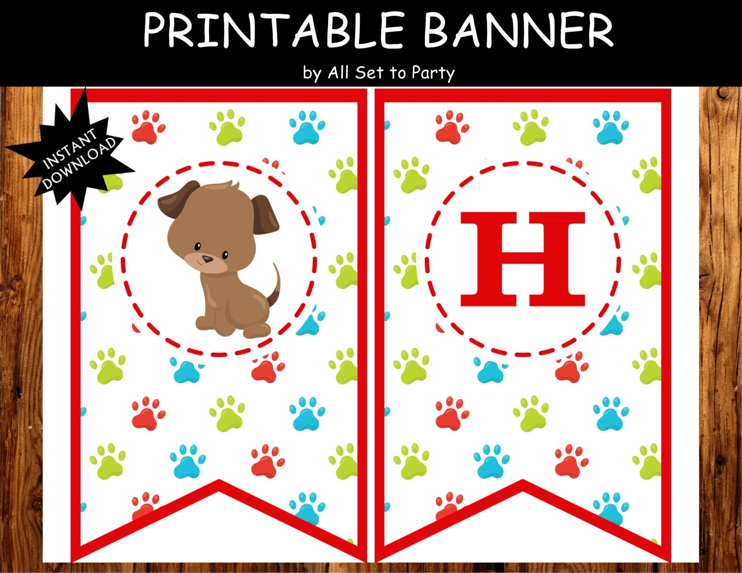 Free Printable Dog Birthday Banner Printable Templates