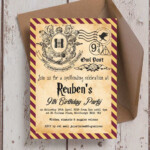 Free Printable Editable Harry Potter Birthday Invitations