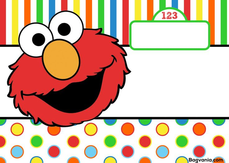 Free Printable Elmo Birthday Invitations Elmo Invitations Elmo 