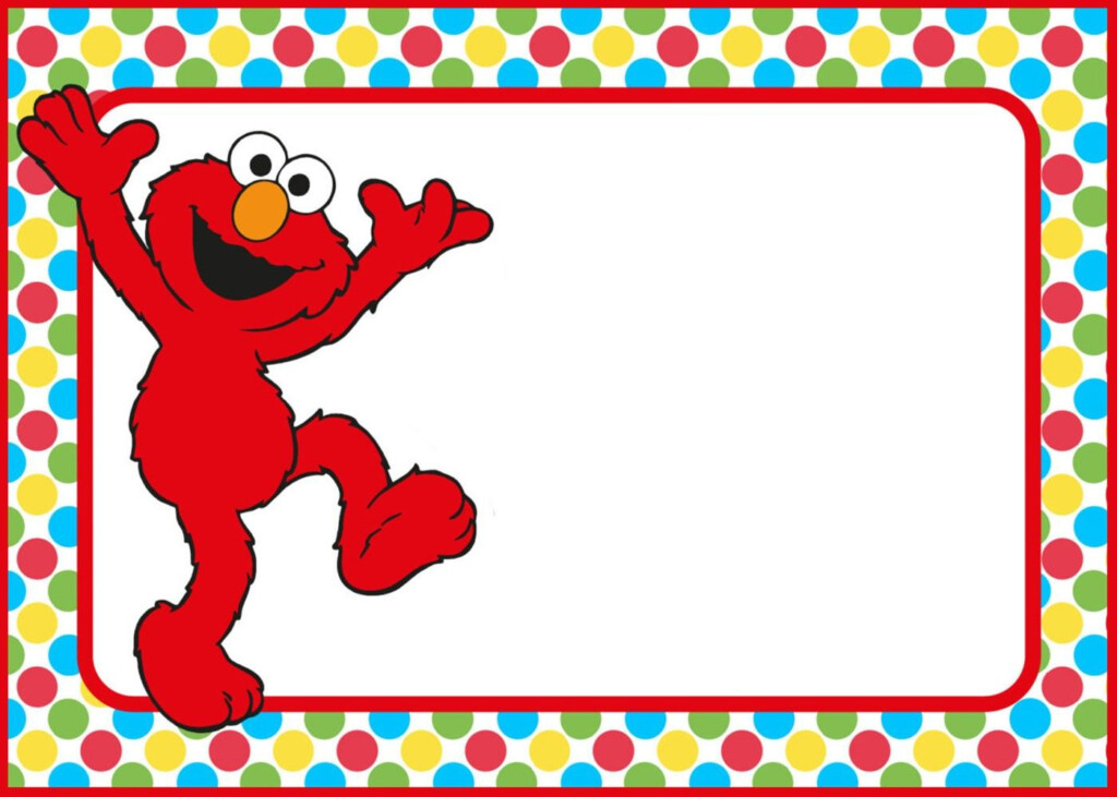 Free Printable Elmo Party Invitation Template Elmo Invitations Elmo 