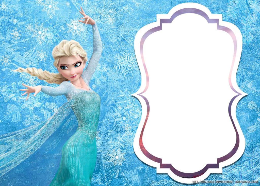  FREE PRINTABLE Elsa Of Frozen 2 Birthday Invitation Templates 