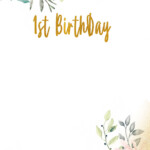 Free Printable First Birthday Invitations Templates Download Free