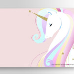 Free Printable Golden Unicorn Birthday Invitation Template Printable