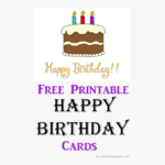 Free Printable Happy Birthday Cards Pin Downloadable Free Printable