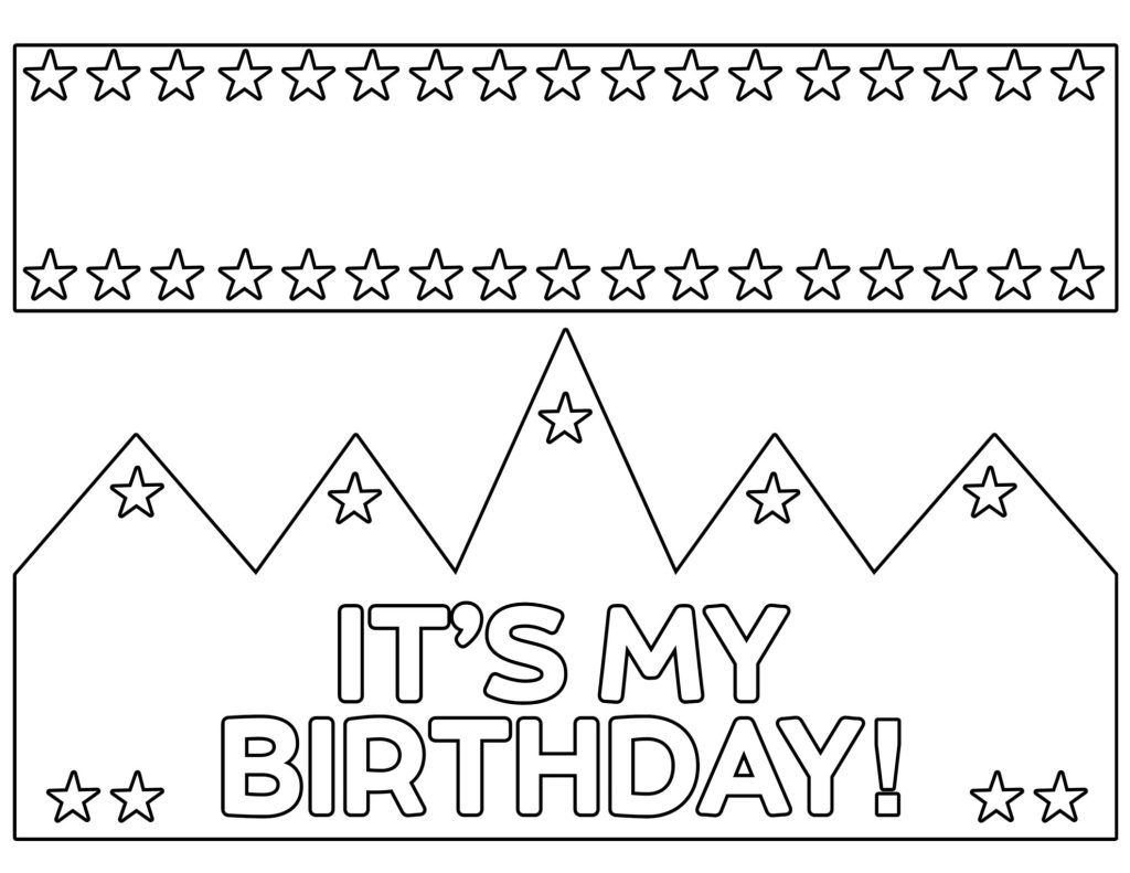 Free Printable Happy Birthday Crown Paper Trail Design Happy