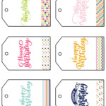 Free Printable Happy Birthday Gift Tags Sarah Titus