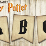 Free Printable Harry Potter Banner Letters Paper Trail Design