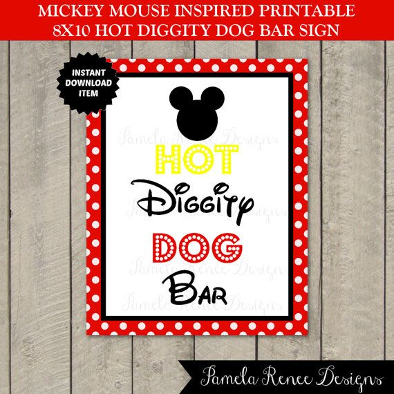 Free Printable Hot Diggity Dog Bar Sign PRINTABLE TEMPLATES