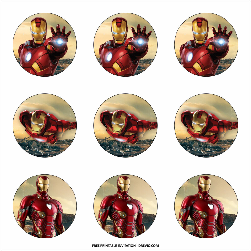  FREE PRINTABLE Iron Man Birthday Party Kits Templates Iron Man 