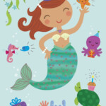 Free Printable Mermaid Birthday Cards 2022 FreePrintableBirthday