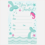 Free Printable Mermaid Birthday Party Invitations Best 25 Mermaid