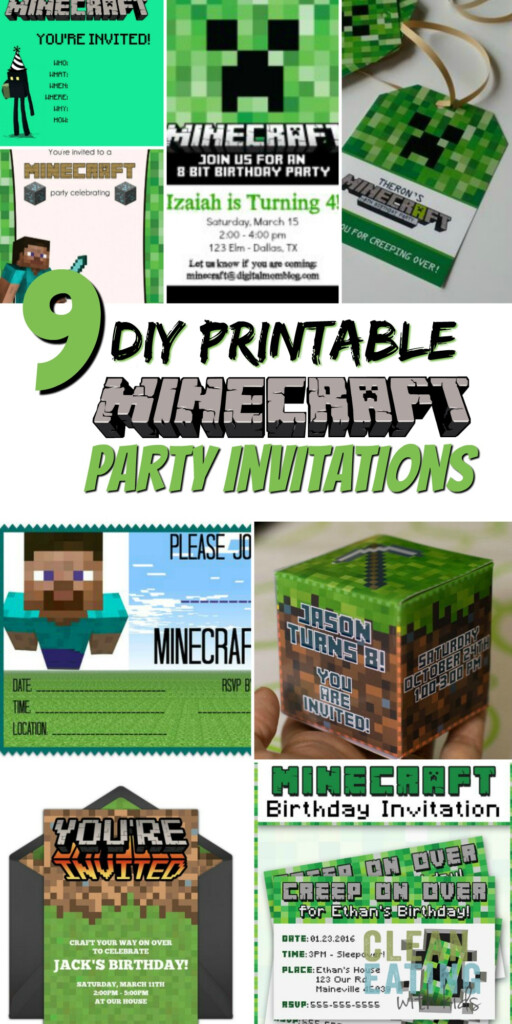 Free Printable Minecraft Invitations Free Printable