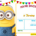 FREE Printable Minion Birthday Party Invitations Ideas Template