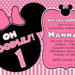 Free Printable Minnie Mouse 1st Birthday Invitations Dolanpedia