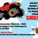 Free Printable Monster Truck Birthday InvitationsFREE PRINTABLE