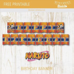 Free Printable Naruto Birthday Banner Birthday Buzzin Naruto