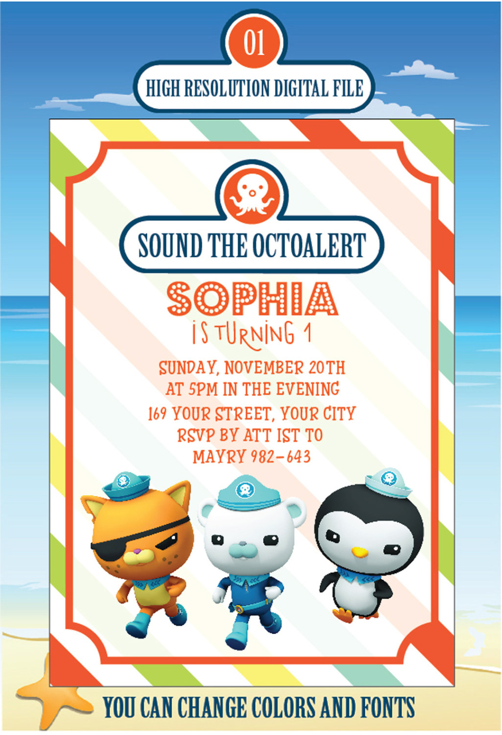 Free Printable Octonauts Birthday Party Invitations FreePrintableTM 