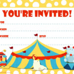 Free Printable Party Invitations Big Top Circus Themed Party Invite Art