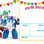 Free Printable Robocar Poli Invitation Template Free Printable