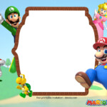 FREE Printable Super Mario Party Birthday Invitation Templates Mario