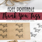 Free Printable Thank You Tags Printable Templates