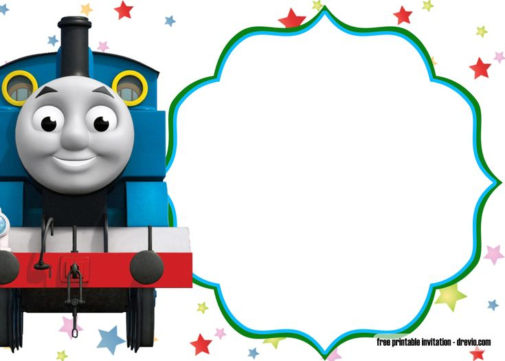 FREE Printable Thomas The Train Birthday Invitation Templates Train 