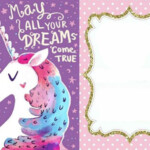 Free Printable Unicorn Invitation Card unicorn invitations invitati