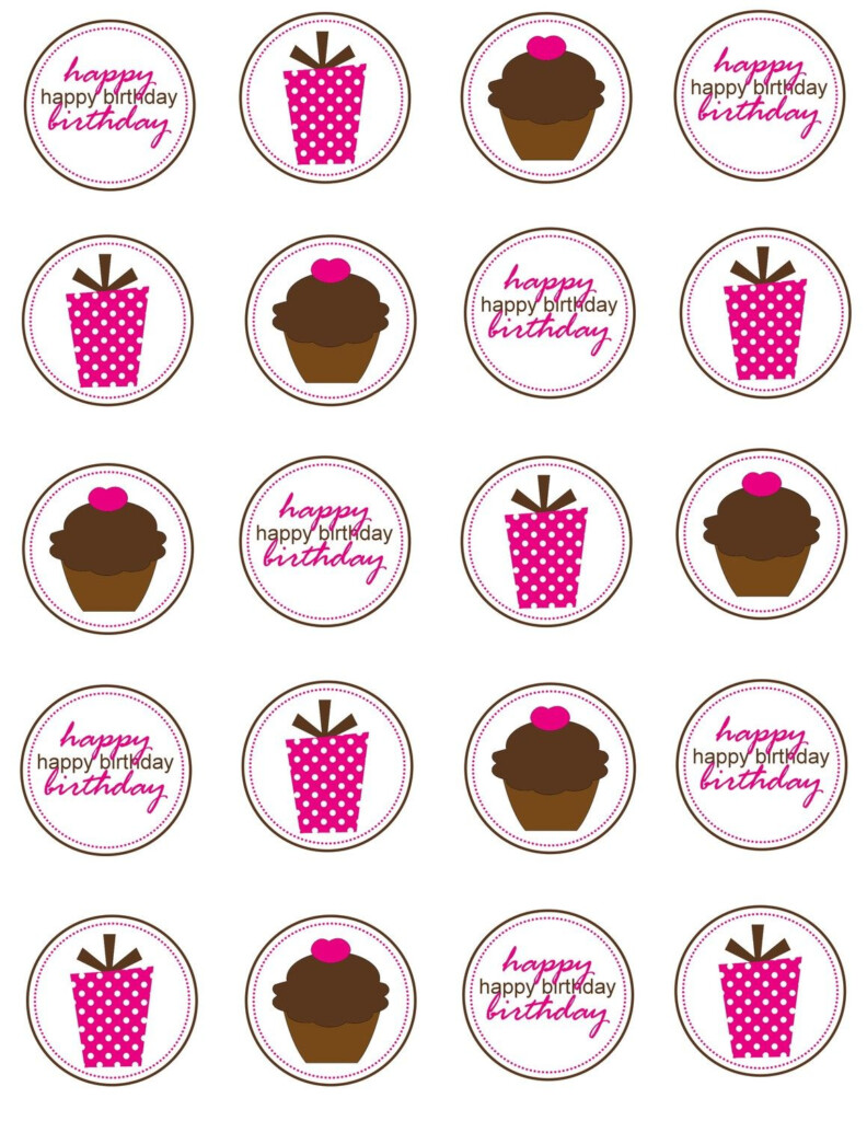 Free Printae Happy Birthday Cake Topper Birthday Printable Images 