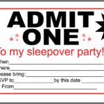 Free Sleepover Invitation Templates Printable