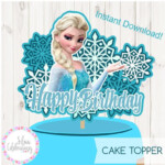 FROZEN Instant Download Elsaprintable Cake Topper Elsa Etsy Elsa