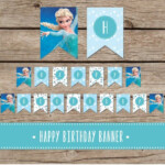 Frozen Printable Birthday Banner BubaKids