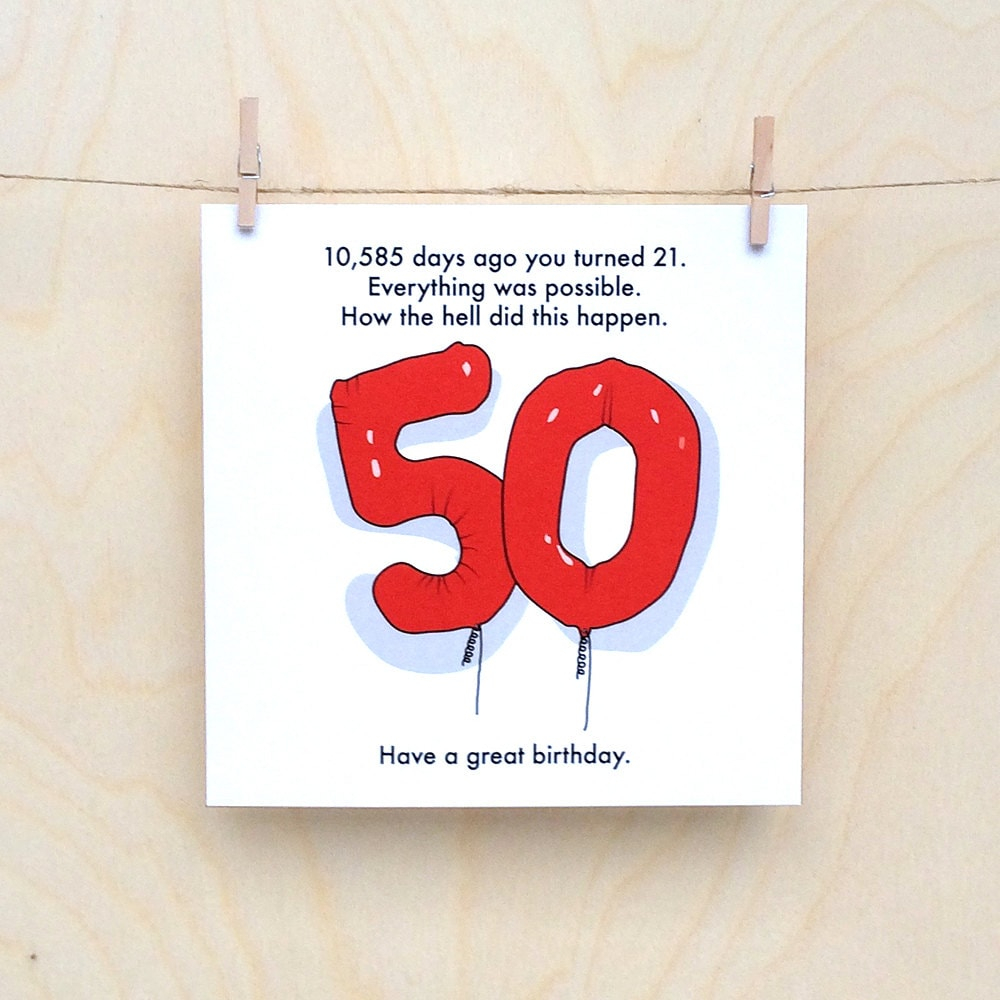 Funny 50Th Birthday Cards Printable Free Bitrhday Gallery