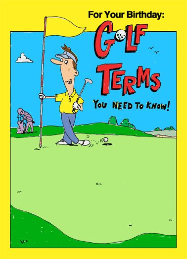 Funny Birthday Card Golfing Funny Golf Card Jokes Birthday Cards For 