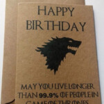 Game Of Thrones Birthday Card Printable