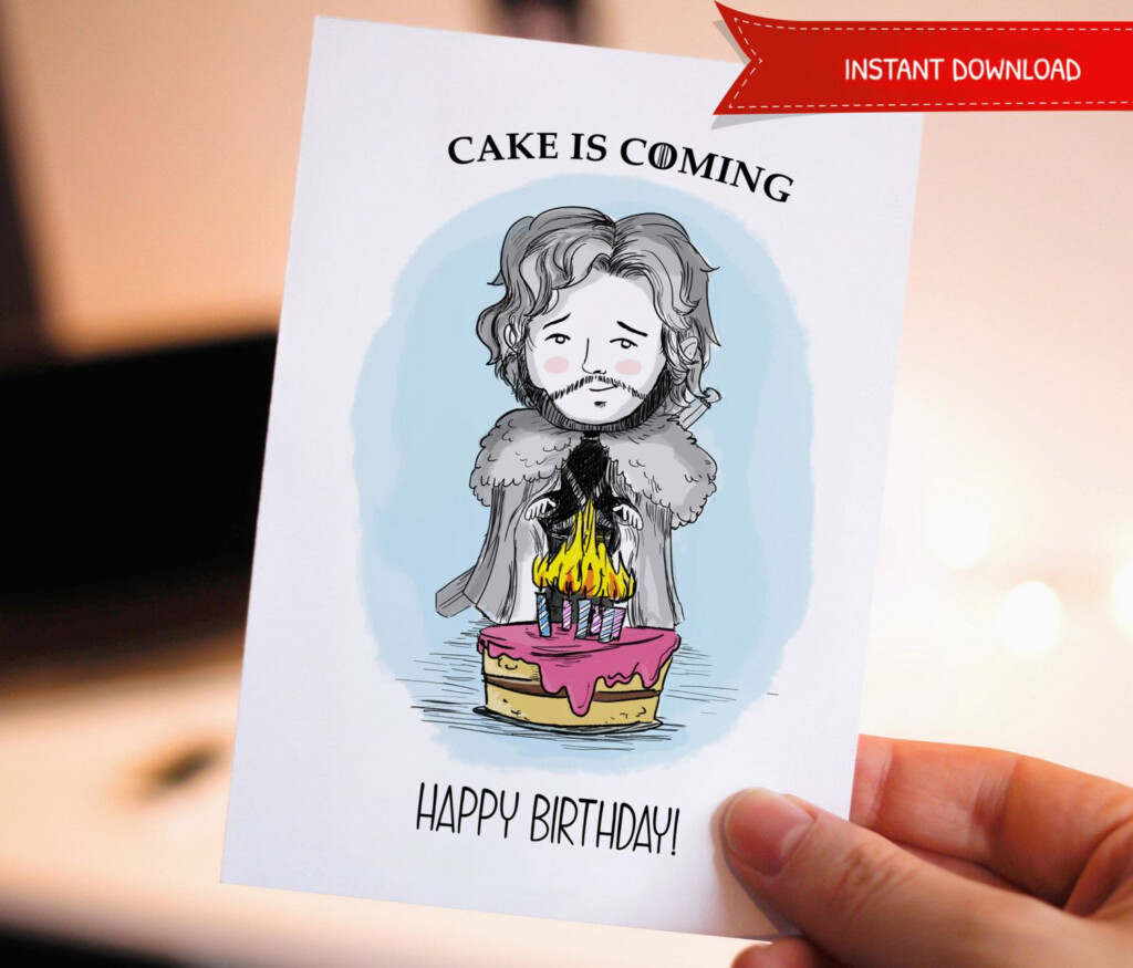 Game Of Thrones Birthday Card Printable Bursagajipegawai